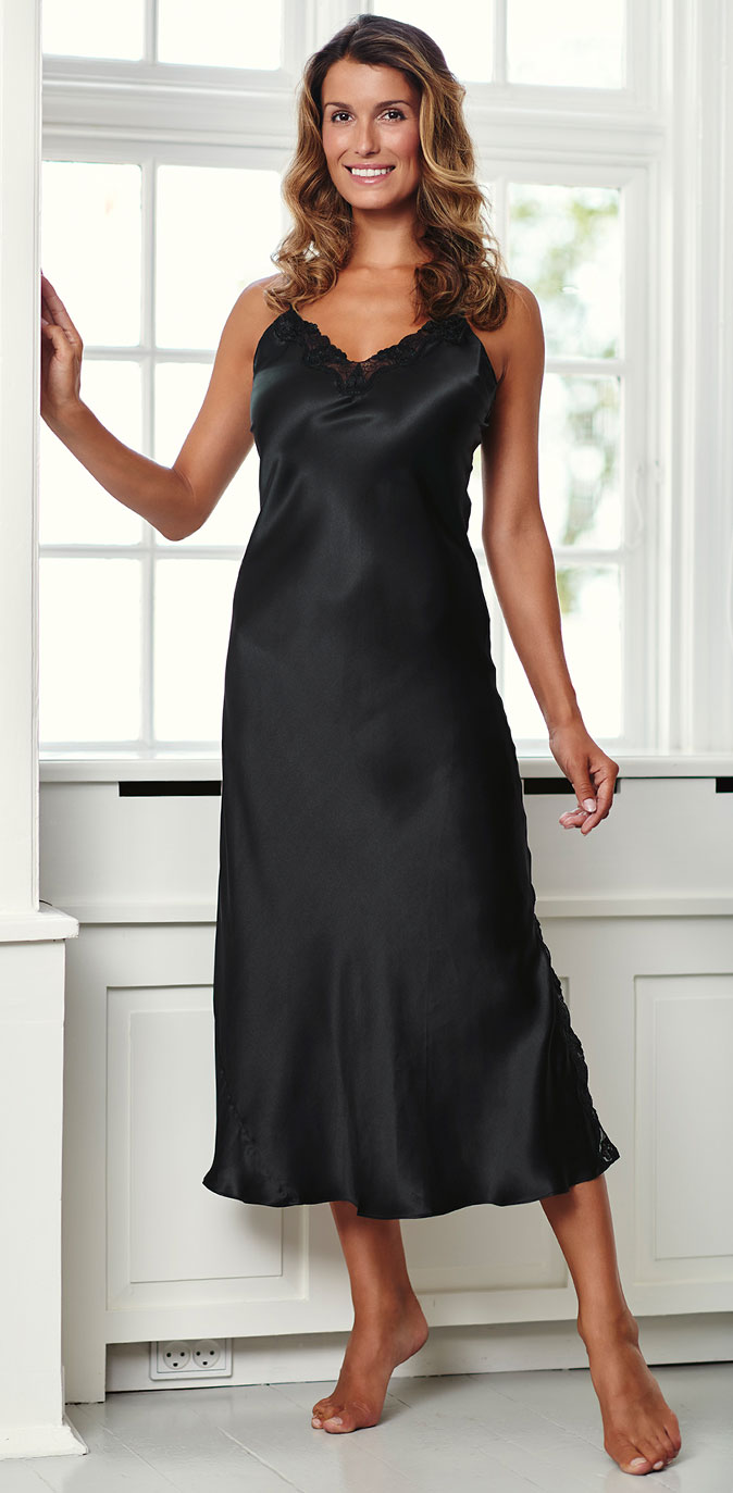 Lady Avenue Silke med blonde