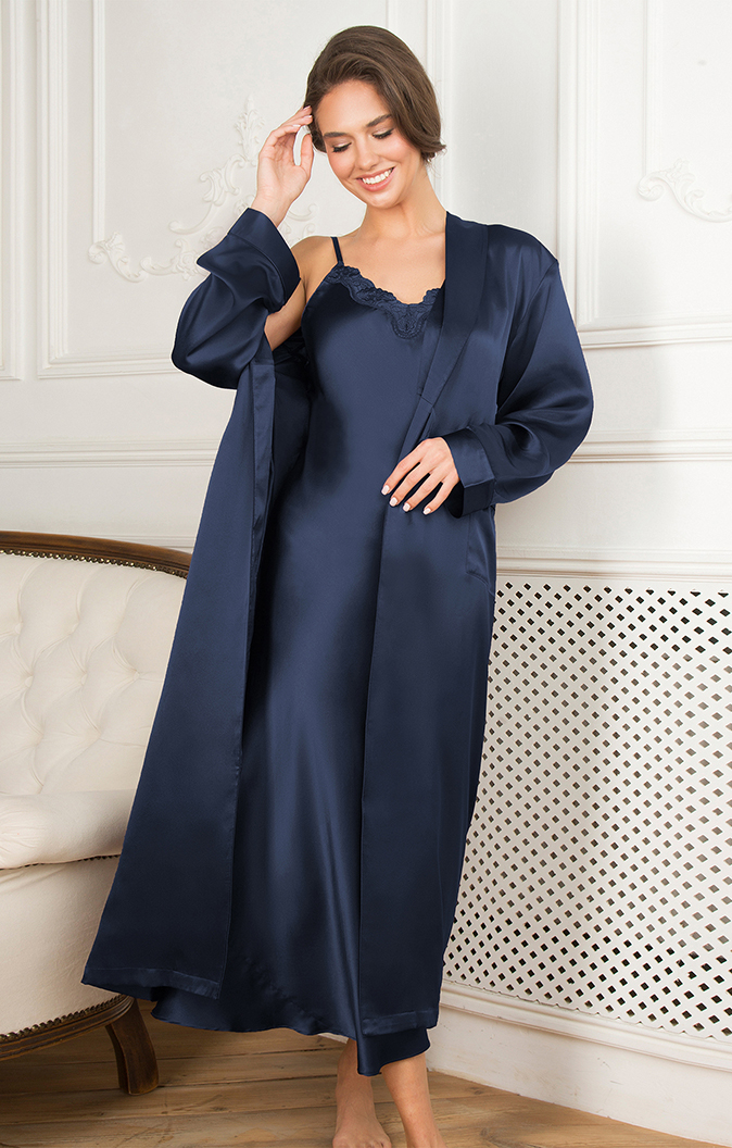 Lady Avenue Silke med blonde